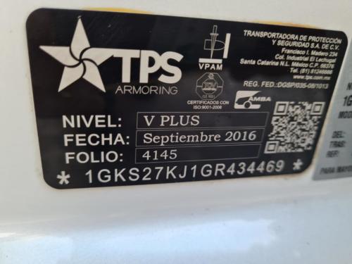 GMC Yukon NV+ TPS Modelo 2016 66,667 kms. $1,350,000.00